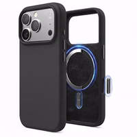 Maciņš "TM MagSafe Silicone" iPhone 17 / Nakts melns /