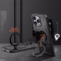 Hybrid Armor Trendy viedtālruņa apvalks ar MagSafe iPhone 16 Pro Max - melns