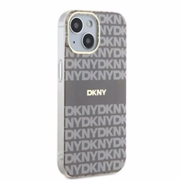 DKNY IML Mono un svītras Magnētiskais viedtālruņa apvalks iPhone 15 / 14 / 13 - bēša