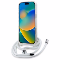 Karl Lagerfeld IML Choupette galva un aukla MagSafe iPhone 16 Pro viedtālruņa apvalks - caurspīdīgs