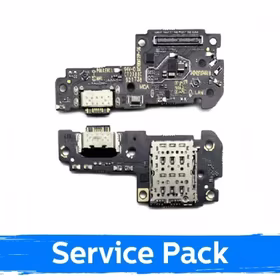 Uzlādes ports saderīgs ar Xiaomi Redmi Note 12 Pro 5G ar elastīgo kabeli / Plata (Service Pack)