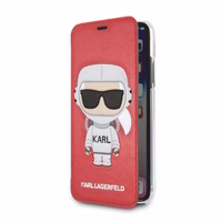 Karl Lagerfeld Karl Space Cosmonaut Viedtālruņa apvalks iPhone X/XS - sarkans