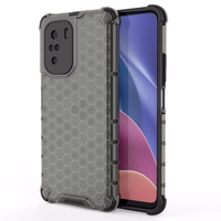 Honeycomb apvalks bruņu apvalks ar TPU buferi Xiaomi Redmi K40 Pro+ / K40 Pro / K40 / Poco F3 melns