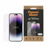 PanzerGlass Classic Fit antibakteriālais stikls iPhone 14 Pro Max