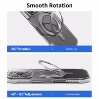 Rock Rotating Stand Crystal Series Magnētiskais Iphone 16 Pro melns