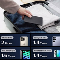 Spigen Essential EA2210 portatīvais lādētājs 10000 mAh 22.5W - melna