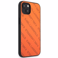 Karl Lagerfeld KLHCP13SPTLO iPhone 13 mini 5,4 "oranžs cietais apvalks Perforēts Allover