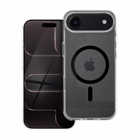 Drop Glue krāsains magnētiskais viedtālruņa apvalks, saderīgs ar MagSafe, paredzēts IPHONE 17 Air, melns