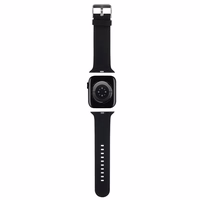 Karl Lagerfeld 3D Rubber Karl&Choupette Heads siksniņa for Apple Watch 38/40/41mm - melns