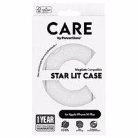 CARE by PanzerGlass Flagship Star Lit viedtālruņa apvalks iPhone 16 Plus 6.7" balts Magnētiskais 1343