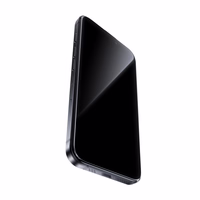 Benks Aizsargstikls Glass Warrior safīra danga LS65 iPhone 16 Pro Max ar plānu malu melns (m)