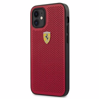 Ferrari FESPEHCP12SRE iPhone 12 mini 5.4 sarkans viedtālruņa apvalks On Track perforēts