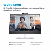HP E24m G4 FHD USB-C Conferencing Monitor