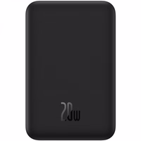 Portatīvais lādētājs Baseus Magnētiskā Mini 20000mAh, USB-C 20W MagSafe (melna)