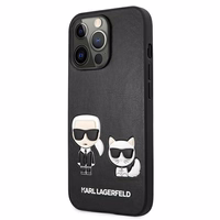 KARL LAGERFELD KLHCP13LPCUSKCBK IPHONE 13 PRO / 13 6.1 "MELNS / MELNS MACIŅŠ IKONIK KARL & CHUPETTE