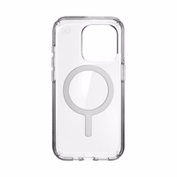 Speck Presidio Perfect-Clear MagSafe - iPhone 15 Pro maciņš (Clear / Chrome Finish / Serene sudrabs)