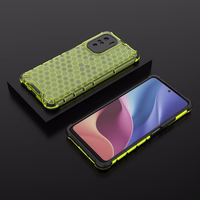Honeycomb apvalks bruņu apvalks ar TPU buferi Xiaomi Redmi K40 Pro+ / K40 Pro / K40 / Poco F3 zaļš