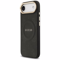 Guess Peony Hot Stamp MagSafe viedtālruņa apvalks iPhone Air – melns