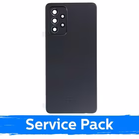 Aizmugurējais vāks, saderīgs ar Samsung A725 A72 / Lielisks melns / (Service Pack)