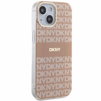 DKNY IML Mono un svītras Magnētiskais viedtālruņa apvalks iPhone 15 Plus / 14 Plus - rozā
