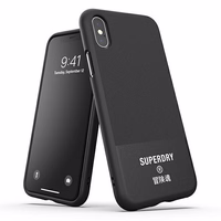 SuperDry Formēts Canvas iPhone X/Xs Maciņš melns 41544