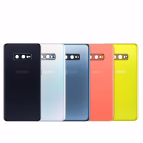 Aizmugurējais vāciņš Saderīgs ar Samsung G970 S10e / Prism Balts / (ar camera lens) HQ