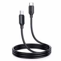 Joyroom Long-Lasting Series A9 USB-C / USB-C PD QC kabelis 60W 3A 1m - melns