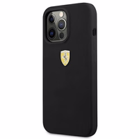 Ferrari FESSIHCP13LBK iPhone 13 Pro / 13 6.1" melns/melns cietais viedtālruņa apvalks silikona
