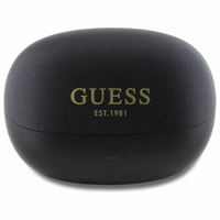 Guess Bluetooth austiņas GUTWST88MCTGK TWS + dokstacija melnas/melnas kapsula drukāts logotips