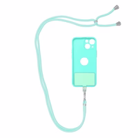 SWING (6mm) tālruņa siksniņa, tālruņa piekariņš ar regulējamu garumu / auklas garums 165 cm (maks. 82,5 cm cilpā) / uz pleca vai kakla – gaiši zaļš