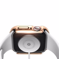 Rūdīta stikla korpuss Dux Ducis Hamo Apple Watch 44mm rozā krāsā