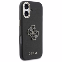 GUESS korpuss priekš IPHONE 17 GUHCP17S5PS4RGGK (PU FW Resin Logo) melns