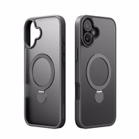 Maciņš Dux Ducis "Yind 360 Ring Stand" Apple iPhone 16 melns