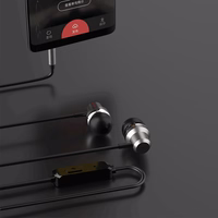 Dudao X10PRO in-ear austiņas, wisarkans, 3.5mm mini jack - melns