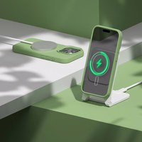 Etteri Silikona mag futrālis iPhone 14 6,1" gaiši zaļš