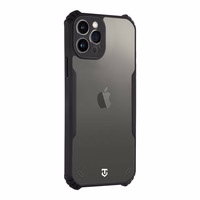 Tactical Quantum Stealth Maciņš for Apple iPhone 12 Pro Caurspīdīgs/Melns
