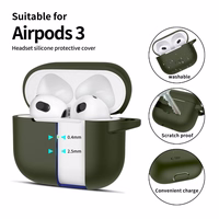 Tech-Protect silikona apvalks austiņām Apple AirPods 3 - zaļš
