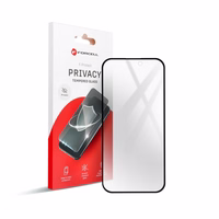Forcell Privacy aizsargstikls - Iphone 12 / 12 Pro melns