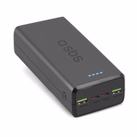 Portatīvais lādētājs SBS TTBB30000PD20K 30000 mAh 2 x USB-C 2 x USB-A - melna