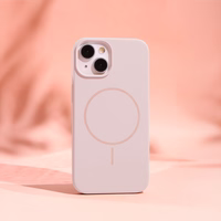 Silikona Thin Mag maciņš for iPhone 16 Pro 6,3" gaiši rozā