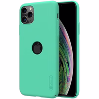 Nillkin Super Frosted Shield - maciņš Apple iPhone 11 Pro z wycięciem na logo (Mint zaļš)