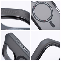 FORCELL F-PROTECT Leveli ar divu slāņu 4D tehnoloģiju, militārā nolaišanas pārbaude saderīgs ar MagSafe SAMSUNG S25 PLUS - dūmīgs melns