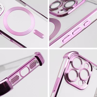 Viedtālruņa apvalks (m) ANTISHOCK ELECTRO IPHONE 16 Pro Max - rozā (m) saderīgs ar MagSafe