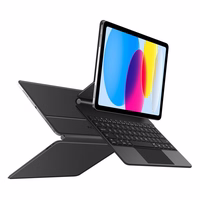 Tech-Protect Smartcase Magnētiskais ar tastatūru iPad 10.9” 2022 / iPad 11” 2025 - Melns