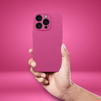 Viedtālruņa apvalks no silikona 2 mm IPHONE 16 Plus ar MagSafe rozā