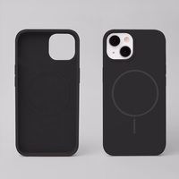 Silikona Thin Mag maciņš for iPhone 16 Pro 6,3" melns