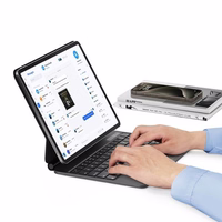 USAMS aizsargmaciņš ar tastatūru iPad Pro 12,9" melns Miaoke Series IPP12MG01 (US-BH876)