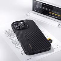 Benks Montage Magnētiskais Armor Air Kevlar viedtālruņa apvalks iPhone 16 - PC rāmis 600D+1500D (M063) - melns (m)