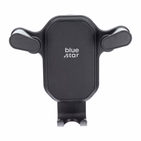 BLUE STAR gravitācijas automašīnas turētājs gaisa ventilācijai TRIANGULAR, melns