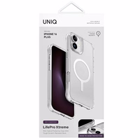 Uniq LifePro Xtreme Magnētiskais Uzlādes viedtālruņa apvalks iPhone 16 Plus - Caurspīdīgs